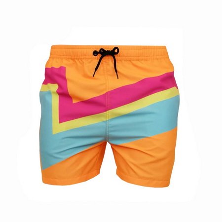 Orange Neon Mens Stylish Swimwear