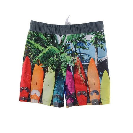 Colorful Surf Board Beach Shorts For Boys